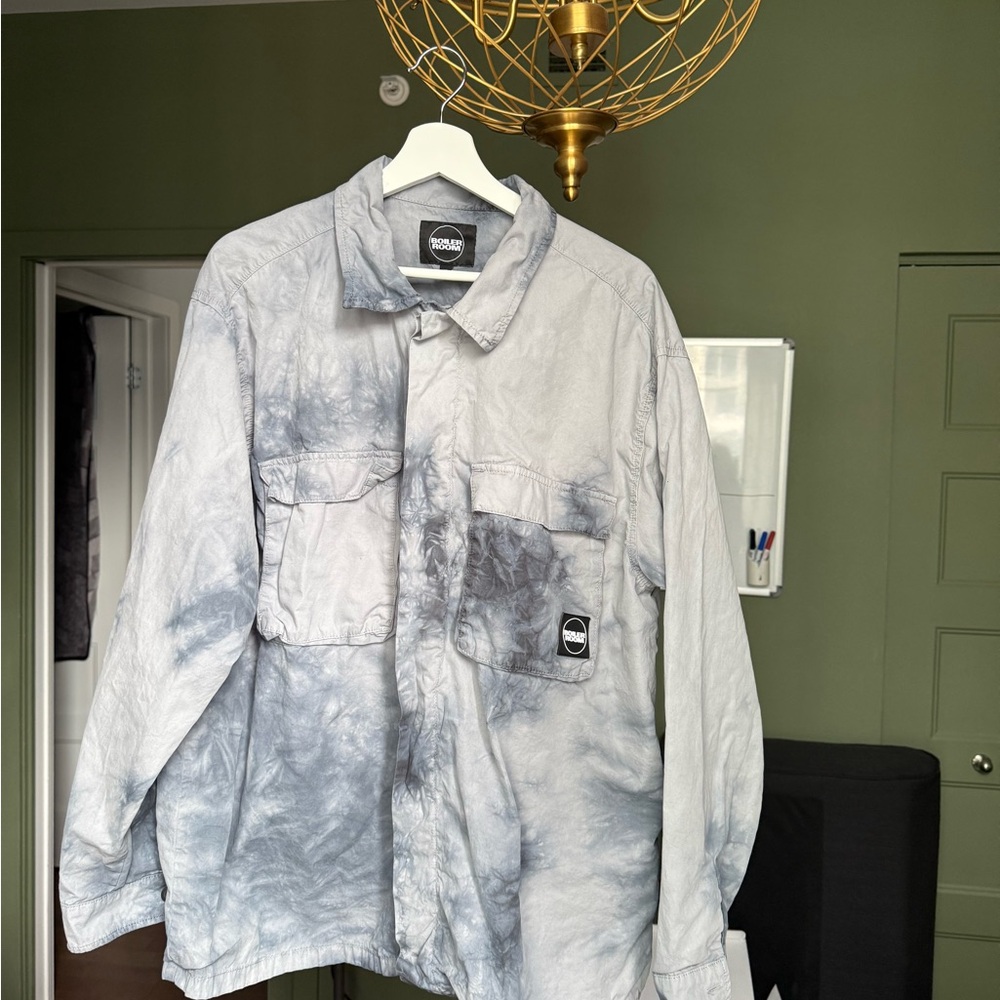 Boiler Room blue-gray shirt